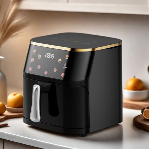 YIGECHENXIN 10L Haushalts-Heißluftfritteuse mit großer Kapazität, visueller High-End-Touch-Elektroofen 110/220 multifunktional Geeignet für gebratenes Hähnchen und Brot,Non Visible von YIGECHENXIN
