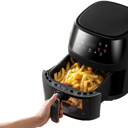 YIGECHENXIN Multi funktionaler Haushaltsluft Fritteuse, 8l großer Kapazität Neuer ölfreier Ofen mit sichtbarem Fenster geeignet zum Braten, Backen, Brot, Grillen von YIGECHENXIN