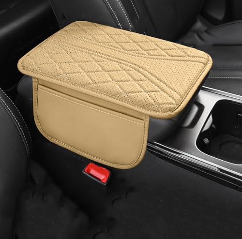 YIGY Auto Armlehnen Auflage für BMW X1 X2 X3 X4 X5 X6 X7 XM GT, Memory Schaumstoff Schutzauflage mit Organizer Taschen Armlehnenschoner,B Beige YIGY Auto Armlehnen Auflage für BMW X1 X2 X3 X4 X5 X6 X7 XM GT, Memory Schaumstoff Schutzauflage mit Organizer Taschen Armlehnenschoner,B Beige von YIGY