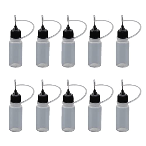 10pcs Nadelspitze Kleberflasche Plastik Tropfenflaschen Für Kleine Kleberprojekte Papierquilling Bastel Acrylmalerei Nadelspitze Kleberflasche Applikator 10pcs Nadelspitze Kleberflasche Plastik Tropfenflaschen Für Kleine Kleberprojekte Papierquilling Bastel Acrylmalerei Nadelspitze Kleberflasche Applikator von YIGZYCN