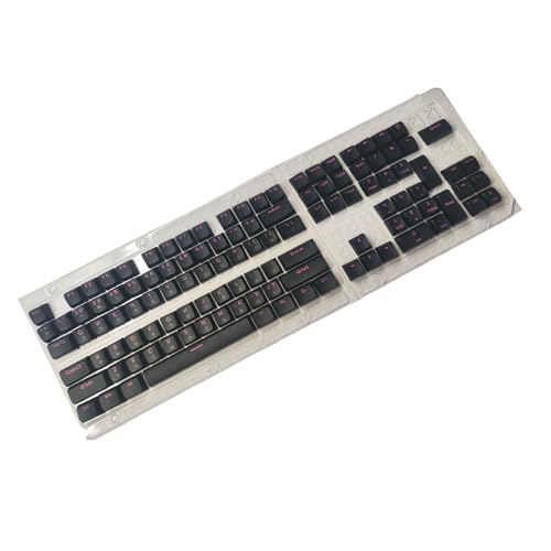115Key Black Knights Tastenkappen-Set EDMs Höhe Double Shot PBTs für verbesserte Tippen auf Computern und Laptops Black Knight Keycaps von YIGZYCN