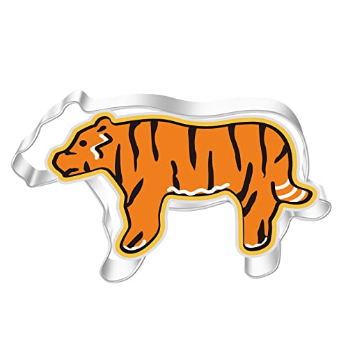 Cookie Bis Keksformen Tierische Tigerform Edelstahl Keksformen Backzubehör Für Back Edelstahl Keksschneider von YIGZYCN
