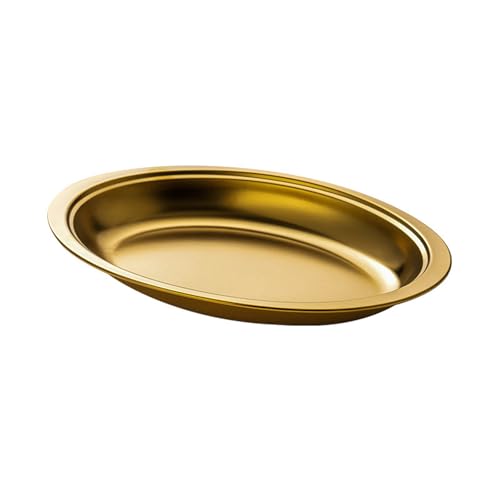 Dampfer Fischschale Edelstahl Servierplatte Oval Form Multifunktional Für Oder Restaurant. Verwenden Sie Silber/Gold Oval Servierplatte von YIGZYCN