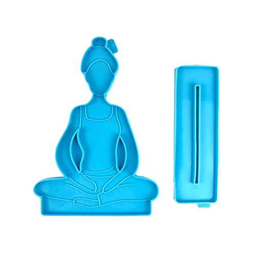 Personalisierte Silikonform Yoga Mädchenform Epoxidgussform Und Yogamatte Form Für Home Office Tisch Ornament Epoxidgussschimmel Silikon von YIGZYCN