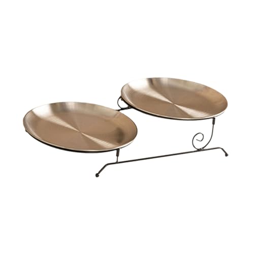 Stylish Cake Serve Tablett Zum Feiern Und Versammlungen Zwei Stufen Dessert Display Teller Geburtstag Party Snacks von YIGZYCN