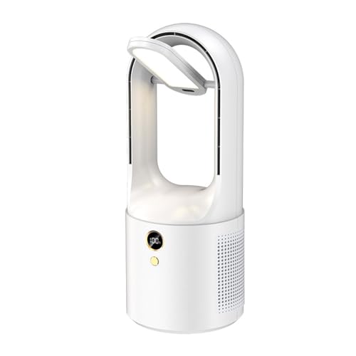 YIGZYCN Schreibtisch Lüfter Blattloser Lüfter Tisch Blattlüfter USB Lüfter 6 Speed ​​Luftkühlung Lüfter Plastik Büro Lüfter Schreibtischvent von YIGZYCN