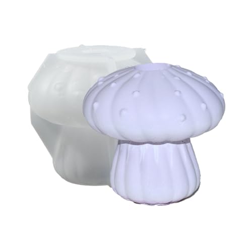 YIGZYCN Silikonform für Harz, Mehrzweck, stabiles Silikon-Pilz-Kerzenhalter-Formen-Set, tragbar, für Harz, Gips, Bastelbedarf, sortiert von YIGZYCN