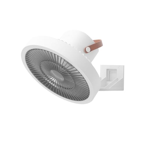 YIGZYCN Tragbarer Wandventilator mit Fernbedienung, leiser Betrieb und 180-Grad-Oszillationen, Kühlgerät für Schlafzimmer oder Küche, starker Ventilator von YIGZYCN