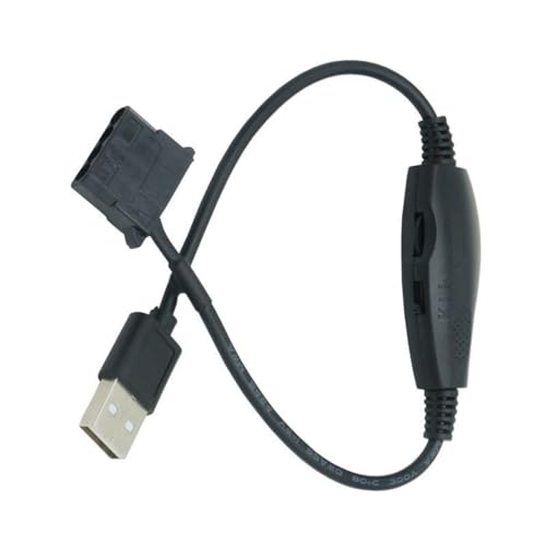 YIGZYCN USB-auf-4-poliger 5-V-USB-Lüfter-Netzadapter, Kabel USB auf 4-poliger Lüfteradapter, Verbindungskabel, USB auf 4-poliger Kabel-Splitter, USB-auf-PC-Lüfteranschluss von YIGZYCN