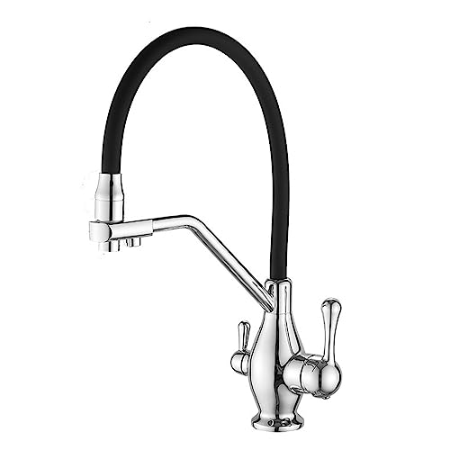 YIHANSS 3-Wege Küchenarmatur Messing 3 in 1 Wasserhahn drehbarer Multifunktionsspüle Spüle Wasserhahn 3 Way-Pushed Gold YIHANSS 3-Wege Küchenarmatur Messing 3 in 1 Wasserhahn drehbarer Multifunktionsspüle Spüle Wasserhahn 3 Way-Pushed Gold von YIHANSS