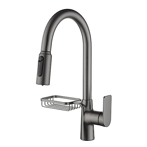 3-Wege Küchenarmatur mit Auszug Sprühes Messing Multifunktion Küchenspüle Wasserhahn 3 Way-Drawing von YIHANSS