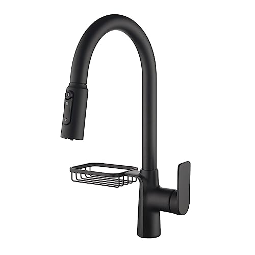 3-Wege Küchenarmatur mit Auszug Sprühes Messing Multifunktion Küchenspüle Wasserhahn 3 Way-Drawing von YIHANSS
