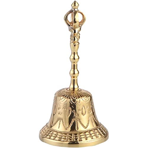 Service Bell für Schreibtisch Klassische Luxus -Mountain -Kronform -Form Handbell Das Hochzeitsklassenzimmer ist knusprig und süße Anrufglocke (Farbe: Goldgröße: 7,9 * 3,5 Zoll) (Gold 6,5 * 3,5 Zoll) von YIHANSS
