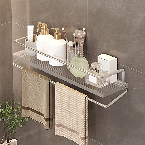 Stylish 50 cm transparente Acryl -Eckschuhe Caddy - Wandmontierte 2 -Schicht -Badezimmerregal und kosmetischer Organisator mit Handtuchregal - moderner schwimmender Aufbewahrung für Zuhause und Küche Stylish 50 cm transparente Acryl -Eckschuhe Caddy - Wandmontierte 2 -Schicht -Badezimmerregal und kosmetischer Organisator mit Handtuchregal - moderner schwimmender Aufbewahrung für Zuhause und Küche von YIHANSS