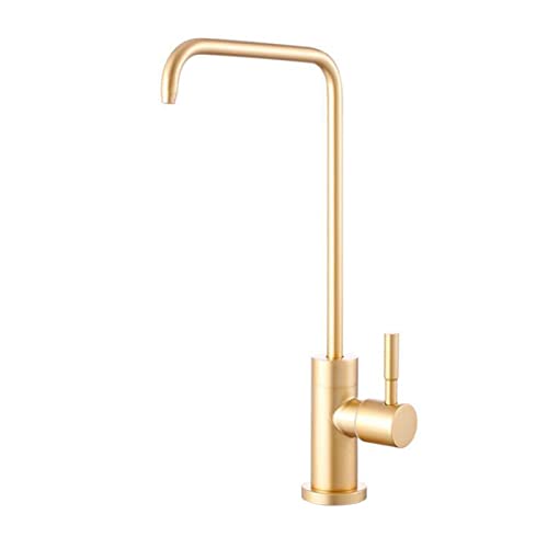 Trinkwasserreiniger Wasserhahn gebürstetem Goldhahn Edelstahl Küche Wasserfilter Wasserhahn-e von YIHANSS