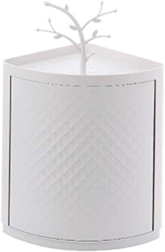 YIHANSS 360 °? Rotation Badezimmerregal Eckregale Kein Bohren des Wandbades Regal-Regal-Organizer des an der Wand montierten Eckbadezimmers Kleber Lagerkorb weiß (weiß) von YIHANSS