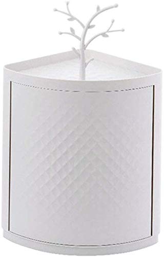 YIHANSS 360 °? Rotation Badezimmerregal Eckregale Kein Bohren des Wandbades Regal-Regal-Organizer des an der Wand montierten Eckbadezimmers Kleber Lagerkorb weiß (weiß) von YIHANSS
