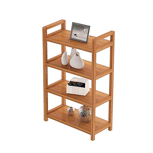 YIHANSS Bad stehendes Regal, künstliche Platte Verstellbares multifunktionsbodenstöckiges Küchenregal, Mikrowellenofenhalter-Lagerregal-Eckschelf/Holzfarbe / 70x25x69cm (Holzfarbe 35x25x125cm) von YIHANSS