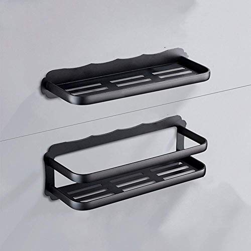 YIHANSS Duschregal mehrschichtige Trennwand für Badezimmerecke - Wandregale Dreieck für Küchen Wohnzimmer Schlafzimmer Utensilien Weiß (schwarz) von YIHANSS