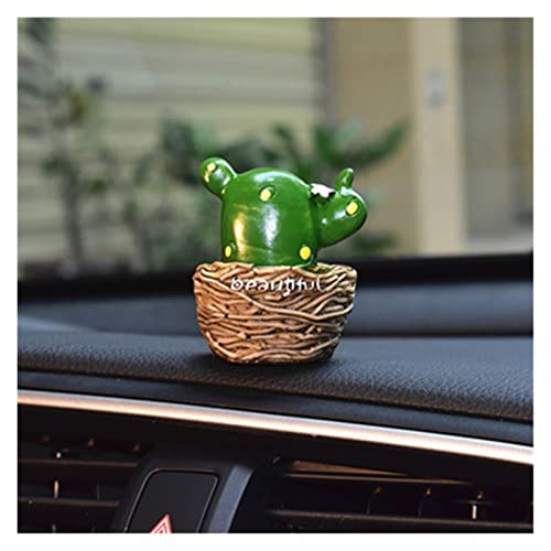 YIHANSS Mini Pflanzen -Topf -Pflanzenmodelldekoration Süßes kreatives Dashboard Tabletop Ornament Geschenke Auto Innenzubehör (Farbname: Stil 1) von YIHANSS