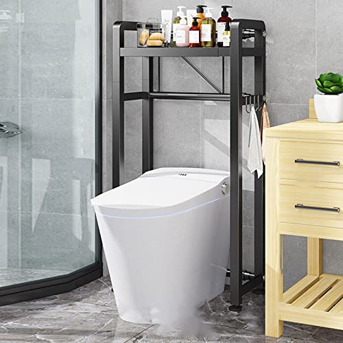 YIHANSS Über dem Toilettenablagerungseinheit Badezimmerlagerregal, Bambus Over-The-Toilett-Organizer-Rack, Sparer mit 3-stufigen verstellbaren Regalen EIN einziehbares Badezimmerregal (weiß 1 Stufe) YIHANSS Über dem Toilettenablagerungseinheit Badezimmerlagerregal, Bambus Over-The-Toilett-Organizer-Rack, Sparer mit 3-stufigen verstellbaren Regalen EIN einziehbares Badezimmerregal (weiß 1 Stufe) von YIHANSS