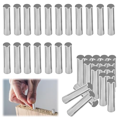 YIHAOH 36 Stück 60*4mm Regalbodenträger, Lagerstahl Zylinderstifte, Bodenträger Stifte, Hohe Präzision, Geeignet für Möbelmontage und Befestigung, Geräteanschluss von YIHAOH