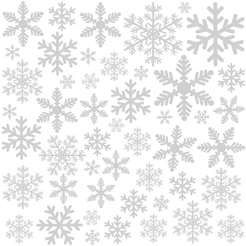 YIHELU Weihnachten Fensterbilder Weiß Schneeflocken Fensterdeko, 155 Pcs Wiederverwendbare PVC Aufkleber Fensterdeko für Fenster Vitrine Türen Schaufenster Winter Schneeflocken Weihnachtsdeko YIHELU Weihnachten Fensterbilder Weiß Schneeflocken Fensterdeko, 155 Pcs Wiederverwendbare PVC Aufkleber Fensterdeko für Fenster Vitrine Türen Schaufenster Winter Schneeflocken Weihnachtsdeko von YIHELU