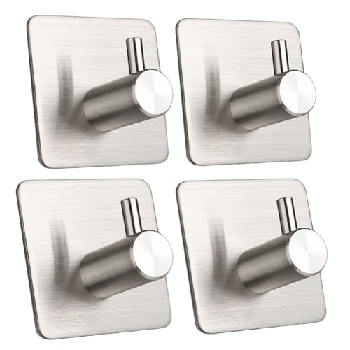 YIHHOW Selbstklebende Haken, Edelstahl-Aufbewahrungshaken, Wandaufhänger, robuste Wandhaken für Handtuch, Mantel, Hut im Badezimmer YIHHOW Selbstklebende Haken, Edelstahl-Aufbewahrungshaken, Wandaufhänger, robuste Wandhaken für Handtuch, Mantel, Hut im Badezimmer von YIHHOW