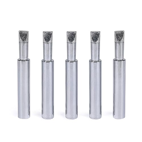YIHUA #1300 Typ-6D Lötkolbenspitzen-Set (5 Stück) für Buntglas, kompatibel mit YIHUA 928D-III 110 W Lötkolben von YIHUA
