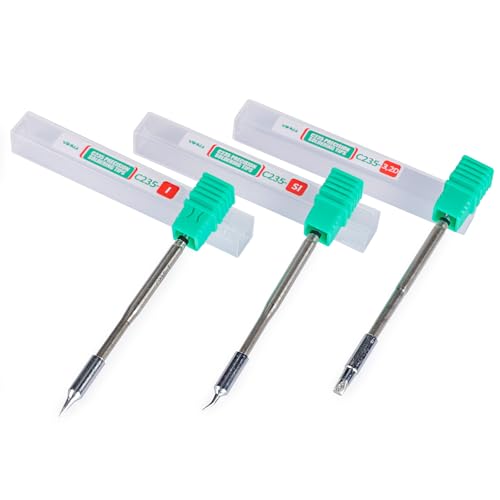 YIHUA C235 Lötkolbenspitzen-Set, 3-teilig (Typ I/SI/D), NUR für YIHUA 928D-IV Lötkolben-Set von YIHUA