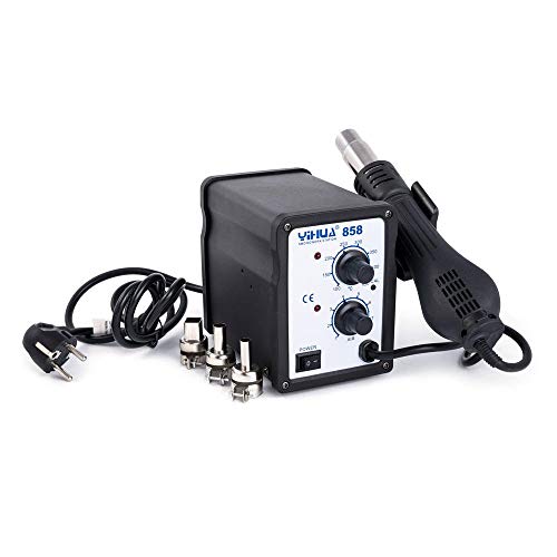 Yihua 858 Heißluftstation SMD Rework Station 650W 100-450 ° C 120L/Min kompakt Yihua 858 Heißluftstation SMD Rework Station 650W 100-450 ° C 120L/Min kompakt von YIHUA