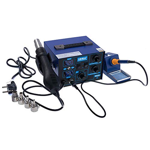 Yihua 862D+ 2 in 1 Digitale Profi Löt-Heißluftstation CPU-PID-Regler für beide 75W/650W 120L/Min SMD Rework Station Yihua 862D+ 2 in 1 Digitale Profi Löt-Heißluftstation CPU-PID-Regler für beide 75W/650W 120L/Min SMD Rework Station von YIHUA