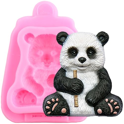 YIHUOMOLDS Panda-Fondant-Silikonformen für Kuchendekoration, Cupcake-Topper, Schokolade, Süßigkeiten, Gummipaste, Modelliermasse, CF845 von YIHUOMOLDS