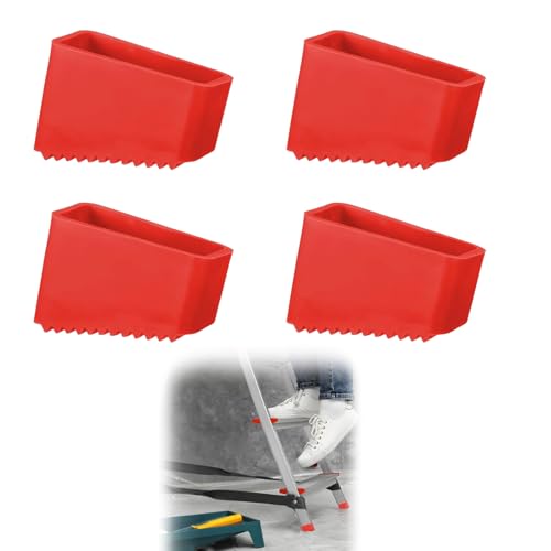 4 Stück 50 X 20 Mm Gummi Leiterfüße,Schutzkappen Für Leitern,Leiter Füße,Gummifüße Für Leitern,rutschfeste Leiterfußabdeckung,Leiter Füße,Universal Leiter Fußa Bdeckungen Für Heimarbeiter Leiterfüße von YIIWONI