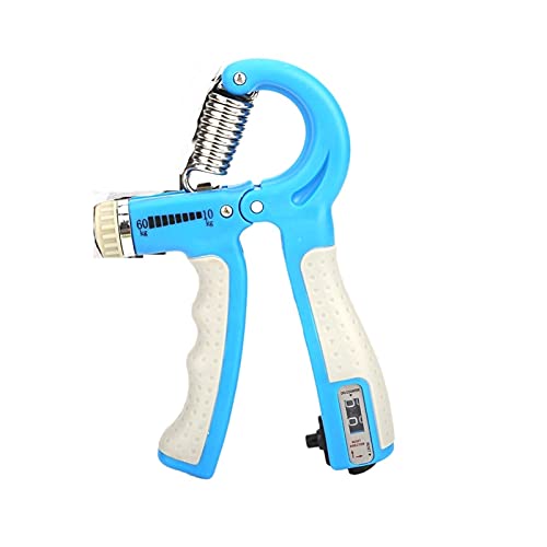 Yijian 10-80Kg / 50LB Einstellbare Schwere Greifer Fitness Handtrainer Grip Wrist erhöhen Stärke Frühlings-Finger-Klemm Carpal Expander (Color : Blue) von YIJIAN-UMBRELLA