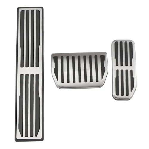 YIJIAVSX Auto Fußpedal Für Jaguar XE XF Für E-Pace Für F Pace 2016-2019 LHD Edelstahl Auto Fußstütze Pedal at Pedale Abdeckung Bremspedal Abdeckung Pedalauflagen(at with Rest Pedal) von YIJIAVSX