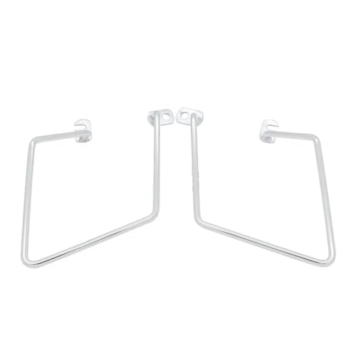 YIJIAVSX Motorrad Gepäckträger Für Kawasaki W 400 650 800 Motorrad Stahl Satteltasche Unterstützung Halterung Seite Montieren Stamm Tasche Halter Chrome von YIJIAVSX