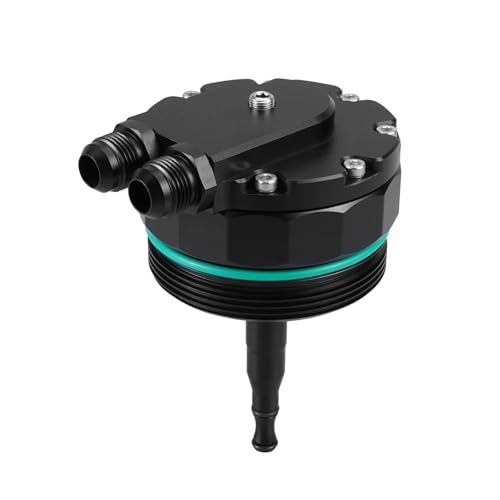 YIJIAVSX Tankdeckel Halteband Für B&MW M52 M54 E36 E46 E39 E60 E61 X3 X5 Z3 Z4 Ölfilterkappe Ölkühler Cap11421744000 11421741000(Black) von YIJIAVSX