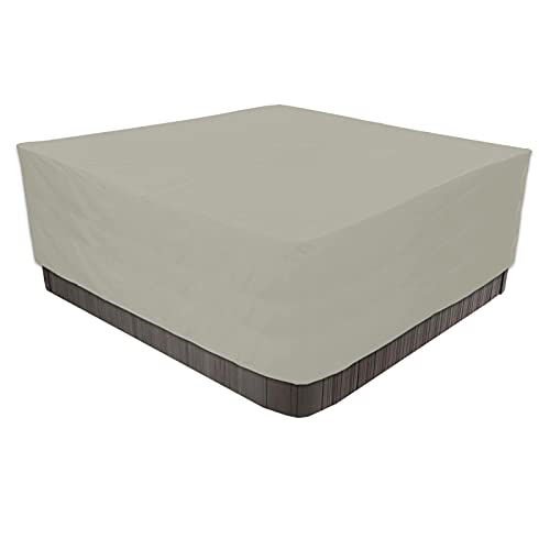 Abdeckplane für Spas, Spa, robuster Oxford-Stoff 600D, mit Schnallen und Kordelzug, wasserdicht, Spa-Abdeckung, Winterschutz || 220 x 220 x 90 cm Abdeckplane für Spas, Spa, robuster Oxford-Stoff 600D, mit Schnallen und Kordelzug, wasserdicht, Spa-Abdeckung, Winterschutz || 220 x 220 x 90 cm von YIJIEHH