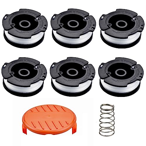 YIKAOMAI® 6 Stück Rasentrimmer Spule Kompatibel mit Black Decker Trimmer Rasentrimmer A6481 A6485 von YIKAOMAI
