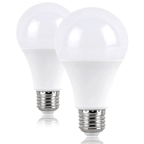 2er Set E27 LED Birne, 20 Watt 2200 Lumen LED E27 Glühbirne, ersetzt 150-180W Lampe A95 Leuchtmittel E27, 3000 Kelvin Warmweiß LED Bulb, 270° Energiesparlampe für Geschäft, Büro, Garage, Lager, Garten von YIKEGE LICHT