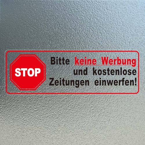 YIKIADA 10 Stück Bitte Keine Werbung Aufkleber 9 × 3 cm Vinyl Selbstklebend Briefkastenschild Wasserdicht kostenlose Zeitungen für Briefkasten Haus Büro Fenster YIKIADA 10 Stück Bitte Keine Werbung Aufkleber 9 × 3 cm Vinyl Selbstklebend Briefkastenschild Wasserdicht kostenlose Zeitungen für Briefkasten Haus Büro Fenster von YIKIADA