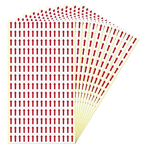 YIKIADA 2100 Stück Rot Pfeil Aufkleber Selbstklebende 20 × 10 mm Produktfehlern Etiketten - Klein Markung für Produkte Inspektionsfehler YIKIADA 2100 Stück Rot Pfeil Aufkleber Selbstklebende 20 × 10 mm Produktfehlern Etiketten - Klein Markung für Produkte Inspektionsfehler von YIKIADA