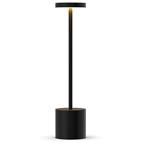 YIKUI Tischlampe Kabellos, Eingebaut 3200 mAh Batterie mit 2 Beleuchtungsmodi Dimmbar Tischlampe Akku, Aluminium LED Tischleuchte, für Restaurant, Terrasse, Indoor & Outdoor YIKUI Tischlampe Kabellos, Eingebaut 3200 mAh Batterie mit 2 Beleuchtungsmodi Dimmbar Tischlampe Akku, Aluminium LED Tischleuchte, für Restaurant, Terrasse, Indoor & Outdoor von YIKUI