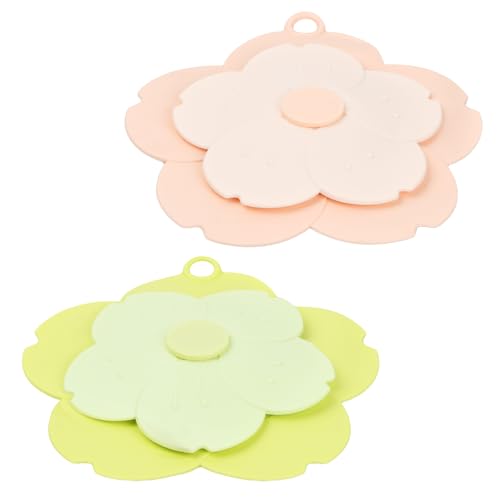 2Pcs Abflusssieb Silikon,Badewannenstöpsel,Abflusssieb Dusche, Spüle Stöpsel, Haarsieb Waschbecken,Spülbecken Sieb Silikon, Abflusssieb Waschbecken,für Dusche, Waschbecken, Badewanne und Küche von YILANJIN