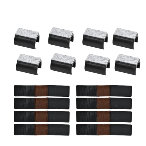 Stuhlpolster, 16 Stück Bodenschoner für Stühle Set, Möbel Filz Pads, 8 Filzgleiter Selbstklebend Parkettschoner 30 * 145mm, 8 Gleiter für Freischwinger Rundrohr 25 Mm, für Stuhl Rutschfestigkeit von YILANJIN