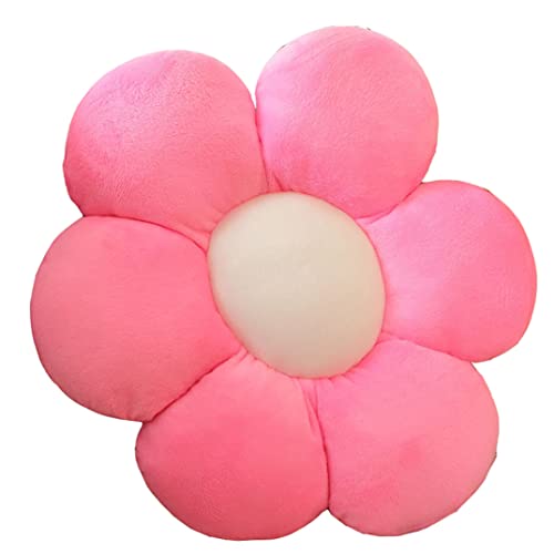 YILANLAN Blumenkissen Bodenmatte aus Plüsch Sitzkissen Dekokissen Sofakissen (30 cm, Pink) von YILANLAN