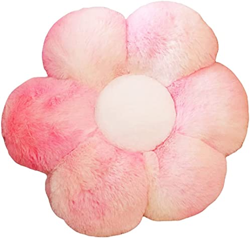 YILANLAN Blumenkissen Bodenmatte aus Plüsch Sitzkissen Dekokissen Sofakissen (30 cm, Pink White) von YILANLAN