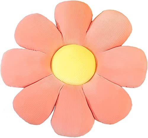 YILANLAN Schönes Blumenkissen Bodenmatte aus Plüsch Bürostuhl Tatami Blume Matte Dekorierenkissen (55 cm, Red) von YILANLAN