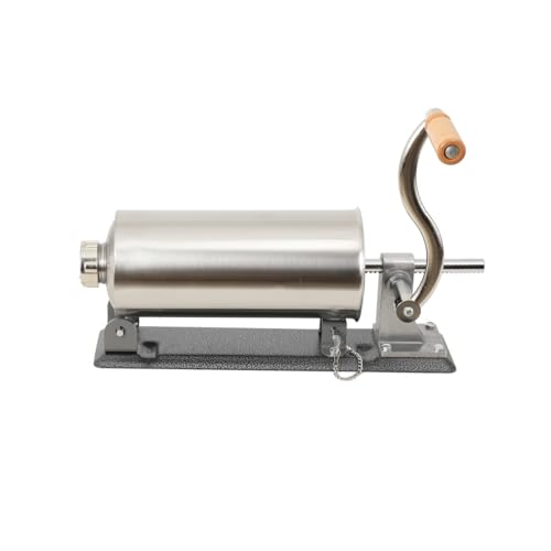 YILIKISS 3L Wurstfüller Manuell, Wurstmaschine aus Edelstahl, Horizontale Wurstfüllmaschine silber, Wurstpresse mit Tischklemme, Wurstspritze inkl. 4 Füllrohre YILIKISS 3L Wurstfüller Manuell, Wurstmaschine aus Edelstahl, Horizontale Wurstfüllmaschine silber, Wurstpresse mit Tischklemme, Wurstspritze inkl. 4 Füllrohre von YILIKISS